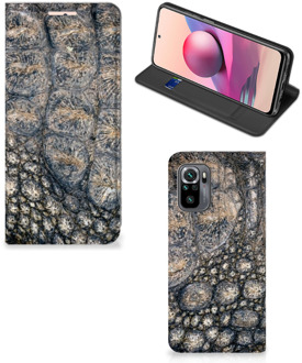 B2Ctelecom Telefoonhoesje bedrukken Xiaomi Redmi Note 10 4G | 10S Stand Case Krokodillenprint