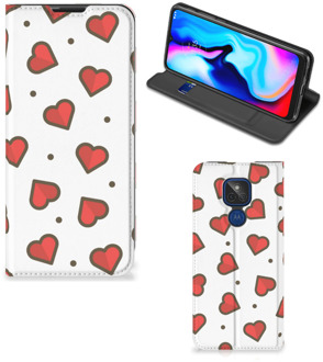 B2Ctelecom Telefoonhoesje Cadeau voor Vriendin Motorola Moto G9 Play Beschermhoes Hearts