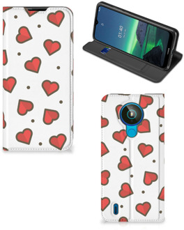 B2Ctelecom Telefoonhoesje Cadeau voor Vriendin Nokia 1.4 Beschermhoes Hearts