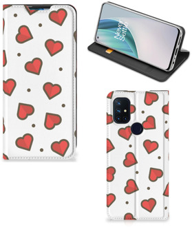 B2Ctelecom Telefoonhoesje Cadeau voor Vriendin OnePlus Nord N10 5G Beschermhoes Hearts