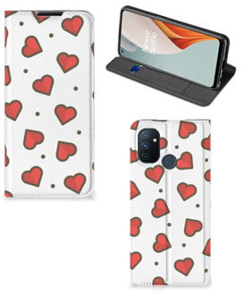 B2Ctelecom Telefoonhoesje Cadeau voor Vriendin OnePlus Nord N100 Beschermhoes Hearts