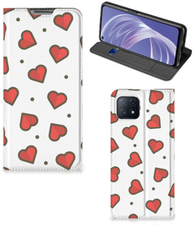 B2Ctelecom Telefoonhoesje Cadeau voor Vriendin OPPO A73 5G Beschermhoes Hearts