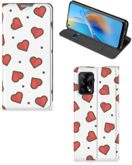 B2Ctelecom Telefoonhoesje Cadeau voor Vriendin OPPO A74 4G Beschermhoes Hearts