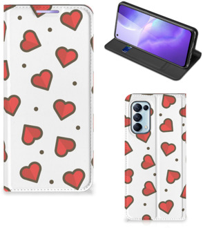 B2Ctelecom Telefoonhoesje Cadeau voor Vriendin OPPO Find X3 Lite Beschermhoes Hearts