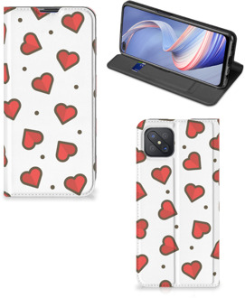 B2Ctelecom Telefoonhoesje Cadeau voor Vriendin OPPO Reno4 Z 5G Beschermhoes Hearts