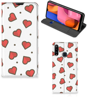 B2Ctelecom Telefoonhoesje Cadeau voor Vriendin Samsung Galaxy A20s Beschermhoes Hearts