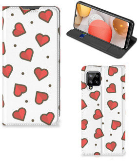 B2Ctelecom Telefoonhoesje Cadeau voor Vriendin Samsung Galaxy A42 Beschermhoes Hearts