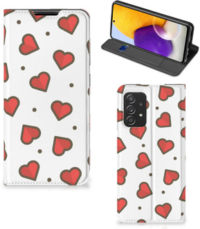 B2Ctelecom Telefoonhoesje Cadeau voor Vriendin Samsung Galaxy A72 (5G/4G) Beschermhoes Hearts