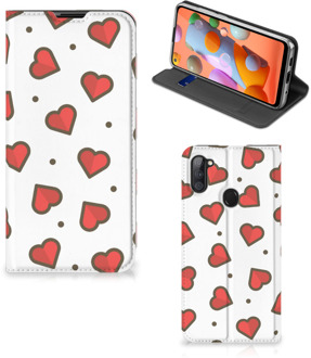 B2Ctelecom Telefoonhoesje Cadeau voor Vriendin Samsung Galaxy M11 | A11 Beschermhoes Hearts