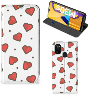 B2Ctelecom Telefoonhoesje Cadeau voor Vriendin Samsung Galaxy M21 Beschermhoes Hearts