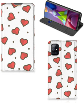 B2Ctelecom Telefoonhoesje Cadeau voor Vriendin Samsung Galaxy M51 Beschermhoes Hearts