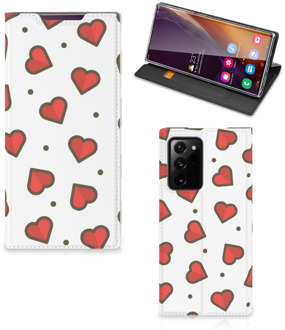 B2Ctelecom Telefoonhoesje Cadeau voor Vriendin Samsung Galaxy Note 20 Ultra Beschermhoes Hearts