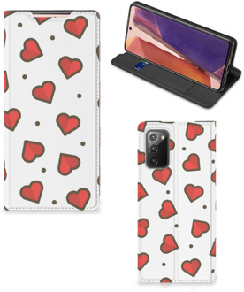 B2Ctelecom Telefoonhoesje Cadeau voor Vriendin Samsung Galaxy Note20 Beschermhoes Hearts