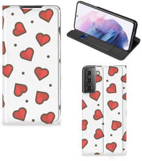 B2Ctelecom Telefoonhoesje Cadeau voor Vriendin Samsung Galaxy S21 Plus Beschermhoes Hearts