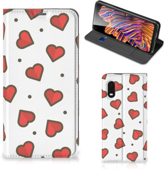 B2Ctelecom Telefoonhoesje Cadeau voor Vriendin Samsung Xcover Pro Beschermhoes Hearts