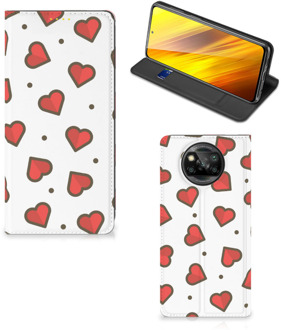 B2Ctelecom Telefoonhoesje Cadeau voor Vriendin Xiaomi Poco X3 Beschermhoes Hearts