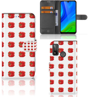 B2Ctelecom Telefoonhoesje Huawei P Smart 2020 Book Case Paprika Red