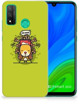 B2Ctelecom Telefoonhoesje Huawei P Smart 2020 Foto hoesje Doggy Biscuit