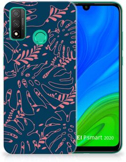 B2Ctelecom Telefoonhoesje Huawei P Smart 2020 Silicone Back Cover Palm Leaves