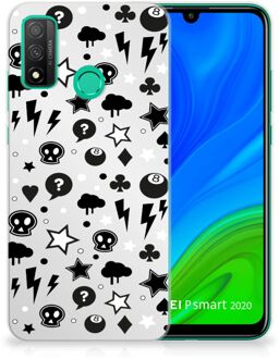 B2Ctelecom Telefoonhoesje Huawei P Smart 2020 Silicone Back Cover Silver Punk