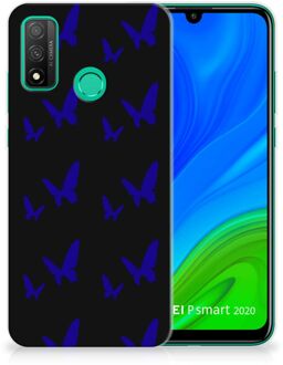 B2Ctelecom Telefoonhoesje Huawei P Smart 2020 TPU Silicone Hoesje Vlinder Patroon