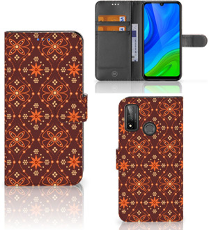 B2Ctelecom Telefoonhoesje Huawei P Smart 2020 Wallet Book Case Batik Brown