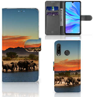 B2Ctelecom telefoonhoesje Huawei P30 Lite Design Olifanten