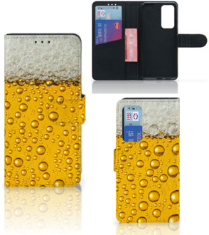 B2Ctelecom Telefoonhoesje Huawei P40 Flip Cover Valentijn Cadeautje hem Bier