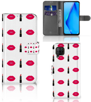 B2Ctelecom Telefoonhoesje Huawei P40 Lite Beschermhoes Lipstick Kiss