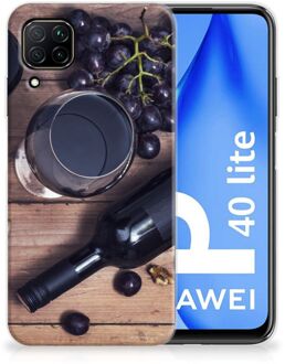 B2Ctelecom Telefoonhoesje Huawei P40 Lite Leuk TPU Backcase Wijn