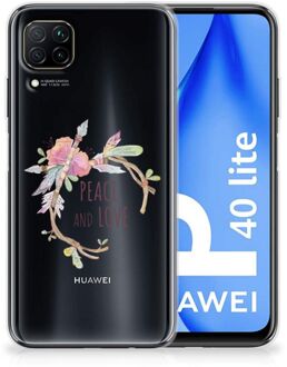 B2Ctelecom Telefoonhoesje Huawei P40 Lite TPU Siliconen Hoesje Boho Text