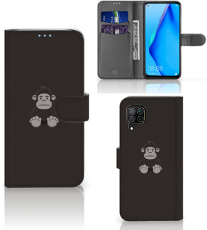 B2Ctelecom Telefoonhoesje Huawei P40 Lite Wallet Book Case Verjaardagscadeau Gorilla