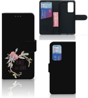 B2Ctelecom Telefoonhoesje Huawei P40 Pro Bookcase Boho Text