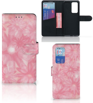 B2Ctelecom Telefoonhoesje Huawei P40 Pro Wallet Case Spring Flowers