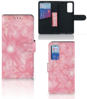 B2Ctelecom Telefoonhoesje Huawei P40 Wallet Book Case Spring Flowers