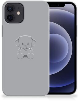 B2Ctelecom Telefoonhoesje iPhone 12 | 12 Pro (6.1") Hippe Hoesjes Baby Olifant