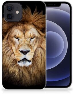 B2Ctelecom Telefoonhoesje iPhone 12 | 12 Pro (6.1") Hippe Hoesjes Customize Super als Vaderdag Cadeau Leeuw