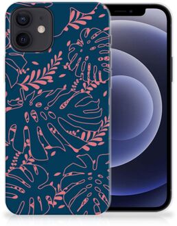 B2Ctelecom Telefoonhoesje iPhone 12 | 12 Pro (6.1") Silicone Back Cover Palm Leaves