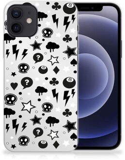 B2Ctelecom Telefoonhoesje iPhone 12 | 12 Pro (6.1") Silicone Back Cover Silver Punk