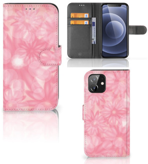 B2Ctelecom Telefoonhoesje iPhone 12 | 12 Pro (6.1") Wallet Book Case Spring Flowers