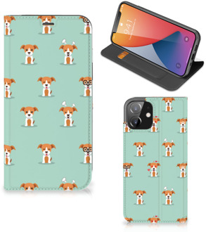 B2Ctelecom Telefoonhoesje iPhone 12 | iPhone 12 Pro Bookcase Pups