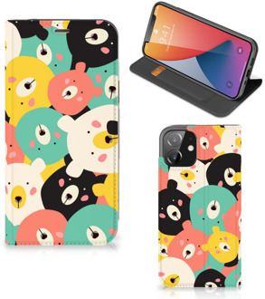 B2Ctelecom Telefoonhoesje iPhone 12 | iPhone 12 Pro Wallet Bookcase Bears