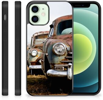 B2Ctelecom Telefoonhoesje iPhone 12 Mini TPU Silicone Hoesje met Zwarte rand Vintage Auto