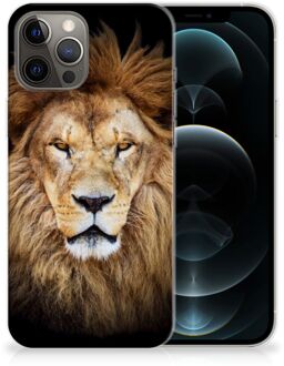 B2Ctelecom Telefoonhoesje iPhone 12 Pro Max Hippe Hoesjes Customize Super als Vaderdag Cadeau Leeuw