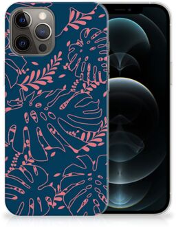 B2Ctelecom Telefoonhoesje iPhone 12 Pro Max Silicone Back Cover Palm Leaves