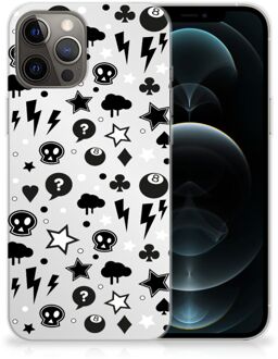 B2Ctelecom Telefoonhoesje iPhone 12 Pro Max Silicone Back Cover Silver Punk