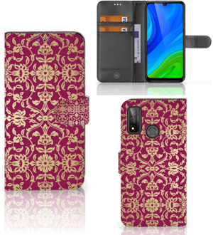 B2Ctelecom Telefoonhoesje met foto Huawei P Smart 2020 Bookcase Cadeautips Barok Pink