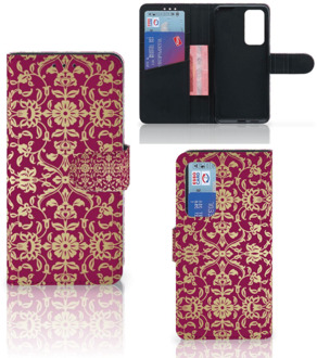 B2Ctelecom Telefoonhoesje met foto Huawei P40 Bookcase Cadeautips Barok Pink