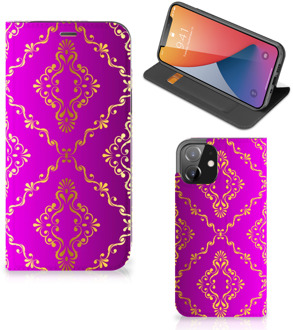 B2Ctelecom Telefoonhoesje met foto iPhone 12 | iPhone 12 Pro Smart CoverCase Barok Roze