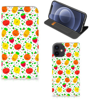 B2Ctelecom Telefoonhoesje met foto iPhone 12 Mini Smart Cover Fruits